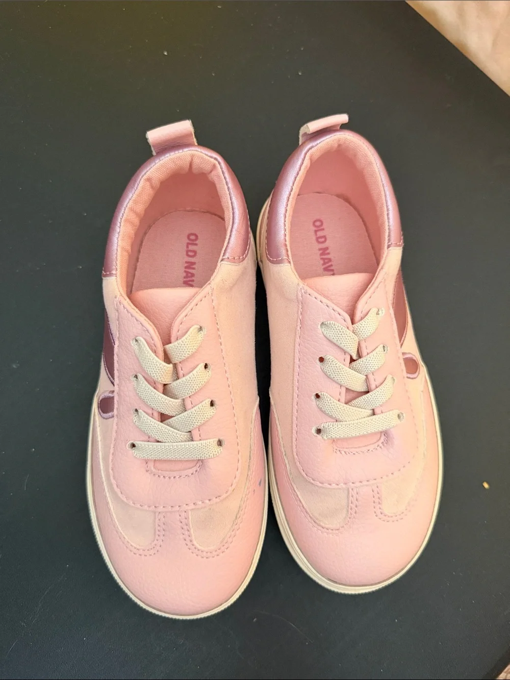 Old Navy Pink Lace-Up Kids Sneakers